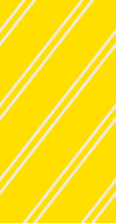 52 degree angles dual stripes line, 10 pixel line width, 18 and 118 pixels line spacing, Buttery White and Golden Yellow dual two line striped seamless tileable