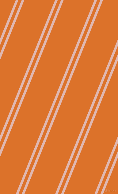 68 degree angle dual striped lines, 8 pixel lines width, 10 and 93 pixel line spacing, Cavern Pink and Tahiti Gold dual two line striped seamless tileable