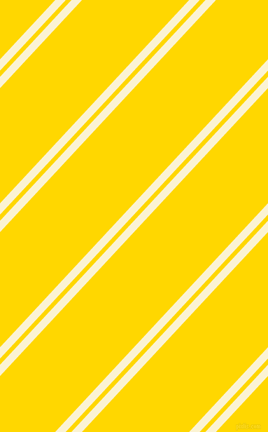 47 degree angles dual striped lines, 11 pixel lines width, 6 and 112 pixels line spacing, China Ivory and Gold dual two line striped seamless tileable
