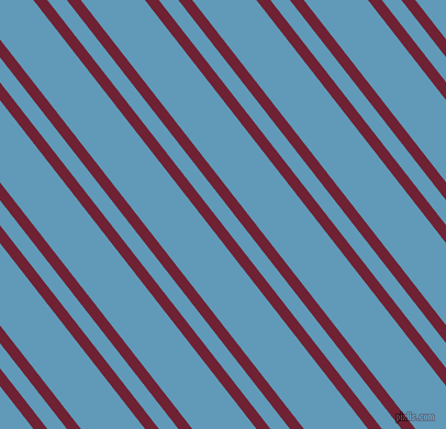128 degree angle dual stripes line, 10 pixel line width, 14 and 46 pixel line spacing, Claret and Shakespeare dual two line striped seamless tileable