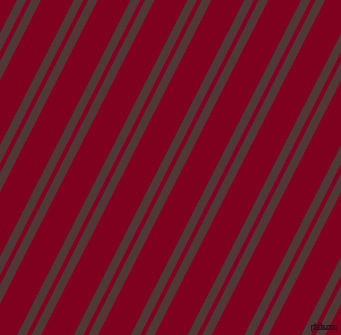 63 degree angles dual stripe lines, 12 pixel lines width, 6 and 41 pixels line spacing, Cocoa Bean and Burgundy dual two line striped seamless tileable