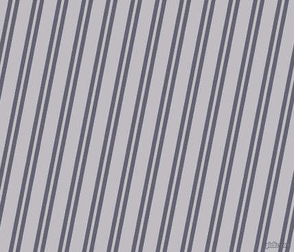 79 degree angle dual stripe line, 6 pixel line width, 4 and 19 pixel line spacing, Comet and French Grey dual two line striped seamless tileable