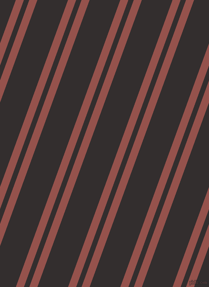 70 degree angles dual stripes lines, 15 pixel lines width, 10 and 57 pixels line spacing, Copper Rust and Night Rider dual two line striped seamless tileable