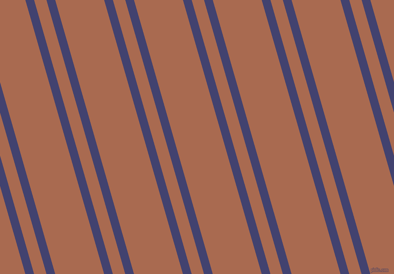 106 degree angle dual stripes lines, 17 pixel lines width, 24 and 95 pixel line spacing, Corn Flower Blue and Sante Fe dual two line striped seamless tileable