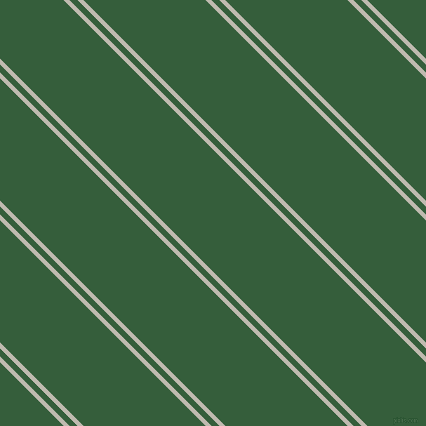 135 degree angle dual stripes lines, 6 pixel lines width, 8 and 123 pixel line spacing, Cotton Seed and Hunter Green dual two line striped seamless tileable