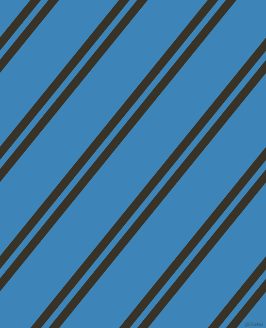 51 degree angles dual stripe lines, 17 pixel lines width, 12 and 96 pixels line spacing, Creole and Curious Blue dual two line striped seamless tileable