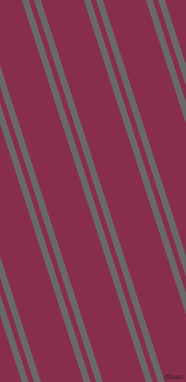 108 degree angle dual stripes line, 13 pixel line width, 10 and 81 pixel line spacing, Dim Gray and Disco dual two line striped seamless tileable