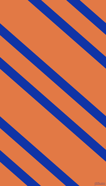 139 degree angle dual stripe line, 30 pixel line width, 56 and 121 pixel line spacing, Egyptian Blue and Jaffa dual two line striped seamless tileable