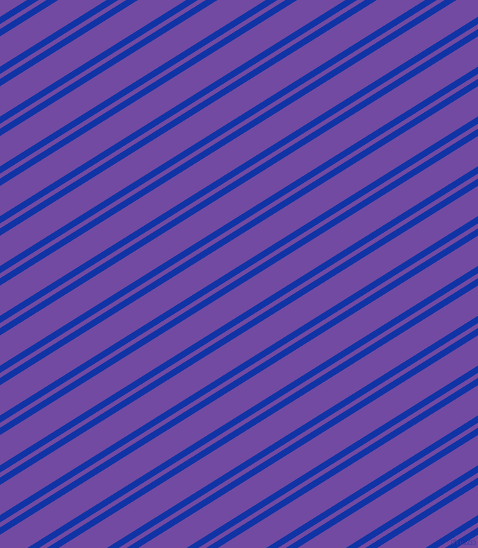 32 degree angles dual stripe lines, 9 pixel lines width, 6 and 37 pixels line spacing, Egyptian Blue and Studio dual two line striped seamless tileable