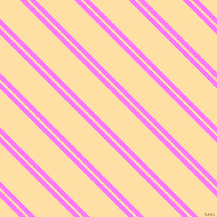 135 degree angle dual stripes line, 15 pixel line width, 8 and 93 pixel line spacing, Fuchsia Pink and Cape Honey dual two line striped seamless tileable