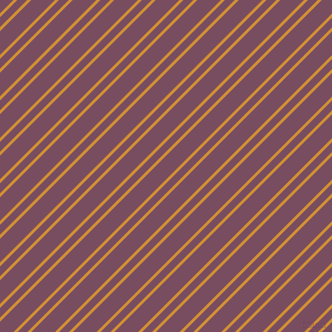 45 degree angle dual stripes line, 4 pixel line width, 10 and 24 pixel line spacing, Fuel Yellow and Cosmic dual two line striped seamless tileable