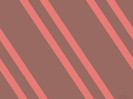 124 degree angle dual stripe line, 24 pixel line width, 34 and 108 pixel line spacing, Geraldine and Dark Chestnut dual two line striped seamless tileable