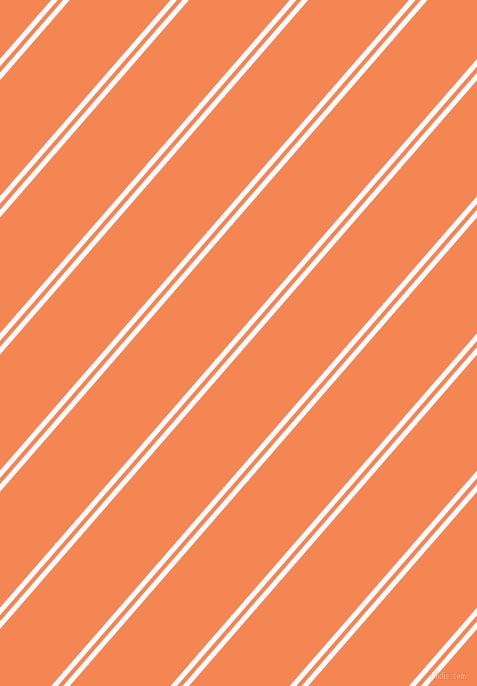 49 degree angle dual stripes lines, 5 pixel lines width, 4 and 76 pixel line spacing, Ghost White and Crusta dual two line striped seamless tileable