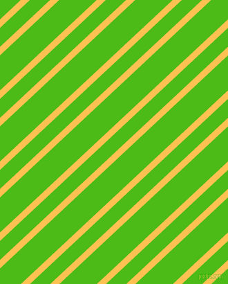 43 degree angle dual stripes line, 9 pixel line width, 20 and 37 pixel line spacing, Golden Tainoi and Kelly Green dual two line striped seamless tileable