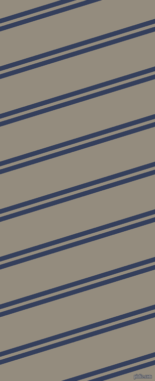 17 degree angle dual striped lines, 9 pixel lines width, 6 and 66 pixel line spacing, Gulf Blue and Heathered Grey dual two line striped seamless tileable