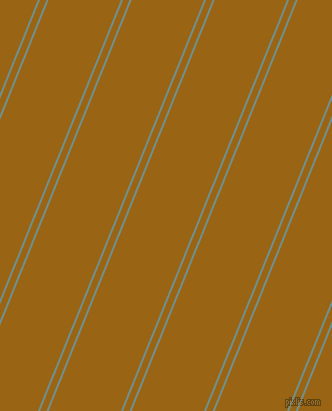68 degree angles dual striped line, 2 pixel line width, 6 and 67 pixels line spacing, Gumbo and Golden Brown dual two line striped seamless tileable