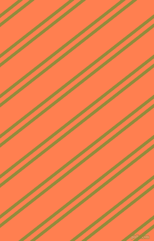 38 degree angle dual striped line, 6 pixel line width, 8 and 42 pixel line spacing, Highball and Coral dual two line striped seamless tileable