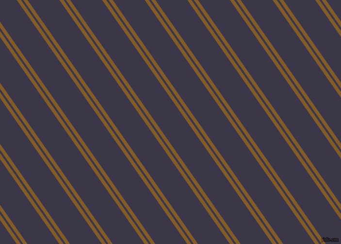 125 degree angles dual striped lines, 7 pixel lines width, 4 and 54 pixels line spacing, Hot Curry and Martinique dual two line striped seamless tileable