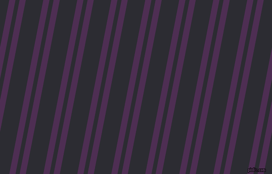 79 degree angle dual striped line, 12 pixel line width, 8 and 34 pixel line spacing, Hot Purple and Bastille dual two line striped seamless tileable