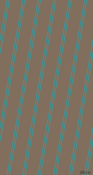 80 degree angles dual striped line, 2 pixel line width, 6 and 43 pixels line spacing, Iris Blue and Donkey Brown dual two line striped seamless tileable