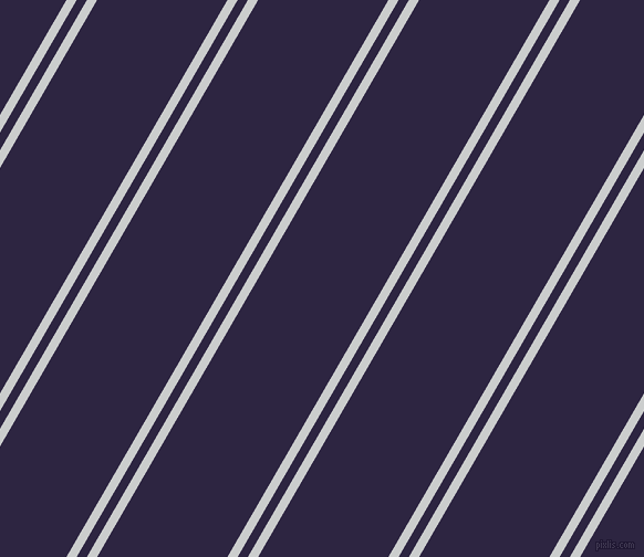 60 degree angle dual stripes line, 8 pixel line width, 8 and 102 pixel line spacing, Iron and Tolopea dual two line striped seamless tileable