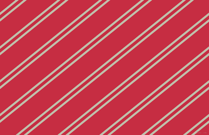 39 degree angle dual striped lines, 7 pixel lines width, 10 and 65 pixel line spacing, Kidnapper and Brick Red dual two line striped seamless tileable