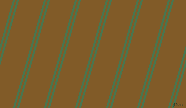 74 degree angle dual striped line, 7 pixel line width, 6 and 83 pixel line spacing, Killarney and Hot Curry dual two line striped seamless tileable