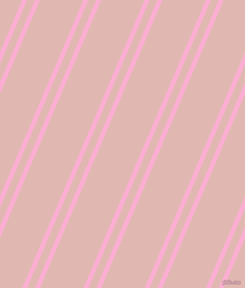 67 degree angles dual stripes lines, 9 pixel lines width, 14 and 78 pixels line spacing, Lavender Pink and Cavern Pink dual two line striped seamless tileable