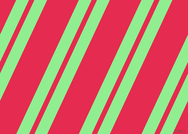 65 degree angle dual striped lines, 38 pixel lines width, 16 and 94 pixel line spacing, Light Green and Amaranth dual two line striped seamless tileable