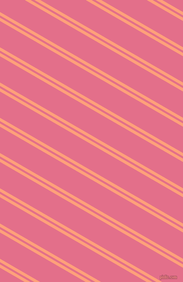 150 degree angles dual striped lines, 6 pixel lines width, 4 and 47 pixels line spacing, Light Salmon and Deep Blush dual two line striped seamless tileable