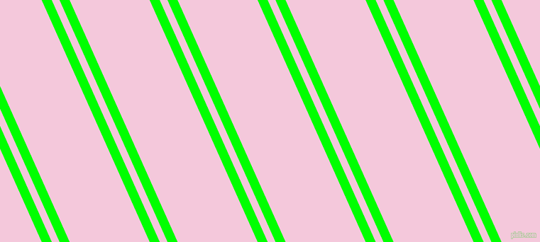 114 degree angle dual striped lines, 13 pixel lines width, 10 and 103 pixel line spacing, Lime and Classic Rose dual two line striped seamless tileable