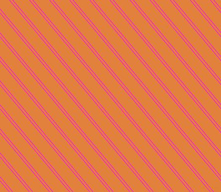 130 degree angle dual stripes lines, 1 pixel lines width, 4 and 25 pixel line spacing, Magenta and Tree Poppy dual two line striped seamless tileable