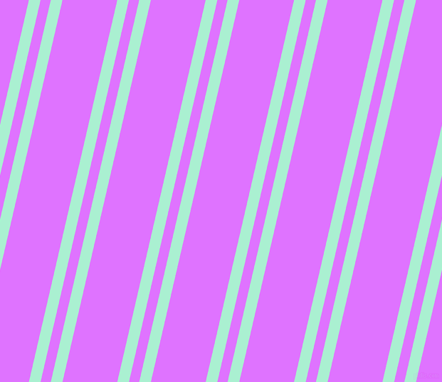 77 degree angle dual stripes lines, 16 pixel lines width, 14 and 75 pixel line spacing, Magic Mint and Heliotrope dual two line striped seamless tileable