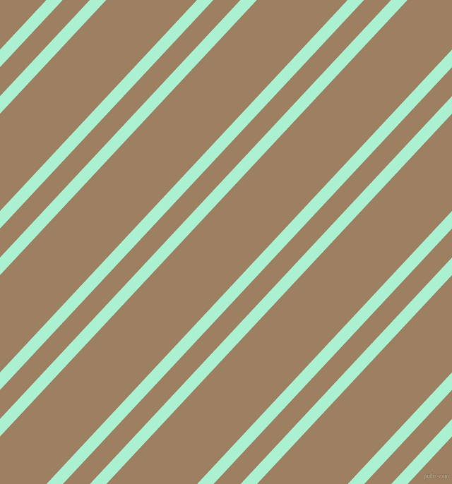 47 degree angles dual stripe lines, 17 pixel lines width, 28 and 94 pixels line spacing, Magic Mint and Sorrell Brown dual two line striped seamless tileable