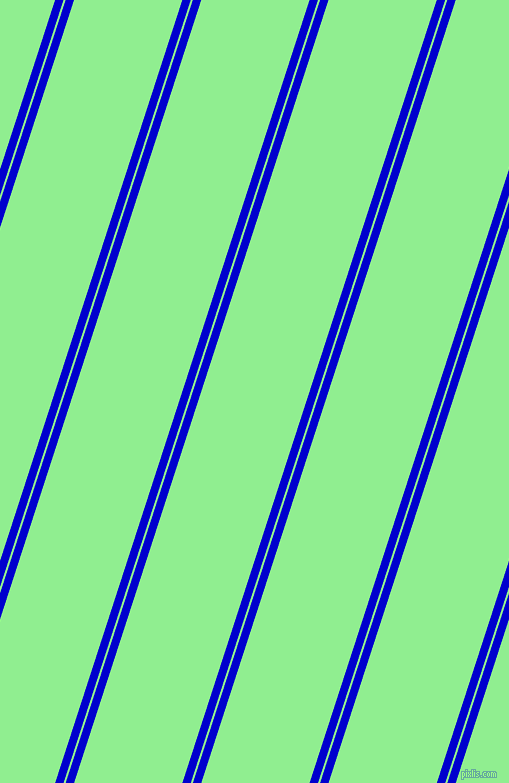 72 degree angle dual stripe line, 8 pixel line width, 2 and 103 pixel line spacing, Medium Blue and Light Green dual two line striped seamless tileable