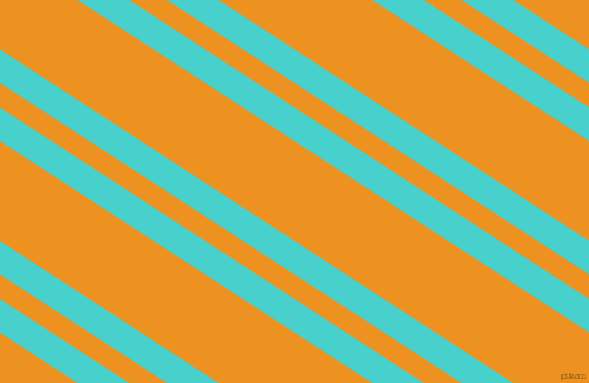 147 degree angles dual striped line, 41 pixel line width, 30 and 122 pixels line spacing, Medium Turquoise and Carrot Orange dual two line striped seamless tileable