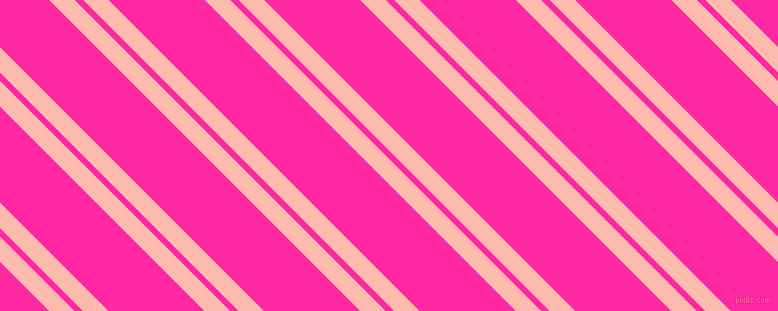 135 degree angle dual stripes line, 18 pixel line width, 6 and 68 pixel line spacing, Melon and Persian Rose dual two line striped seamless tileable