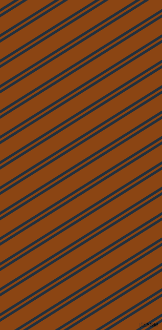 32 degree angle dual stripe lines, 5 pixel lines width, 4 and 28 pixel line spacing, Midnight and Saddle Brown dual two line striped seamless tileable