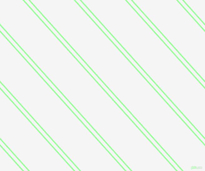 132 degree angles dual stripes lines, 4 pixel lines width, 10 and 104 pixels line spacing, Mint Green and White Smoke dual two line striped seamless tileable