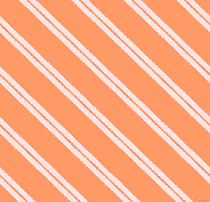 136 degree angle dual stripes line, 17 pixel line width, 6 and 81 pixel line spacing, Misty Rose and Atomic Tangerine dual two line striped seamless tileable