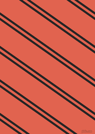 145 degree angles dual striped lines, 7 pixel lines width, 8 and 71 pixels line spacing, Nero and Flamingo dual two line striped seamless tileable