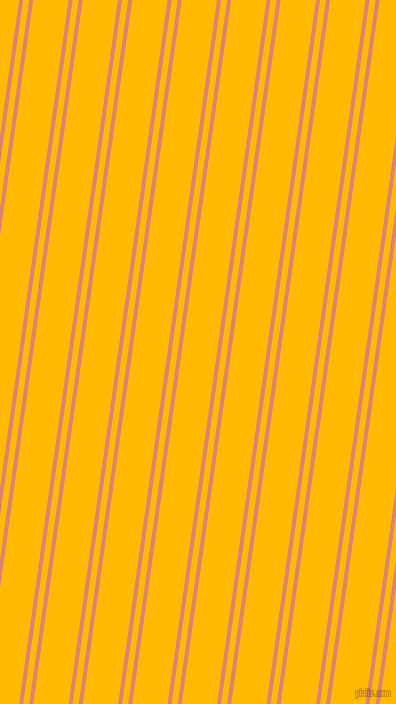 82 degree angles dual stripes line, 4 pixel line width, 6 and 35 pixels line spacing, New York Pink and Selective Yellow dual two line striped seamless tileable