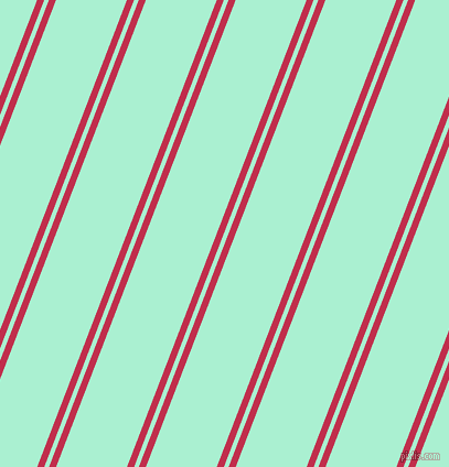 69 degree angles dual stripe lines, 6 pixel lines width, 4 and 60 pixels line spacing, Old Rose and Magic Mint dual two line striped seamless tileable