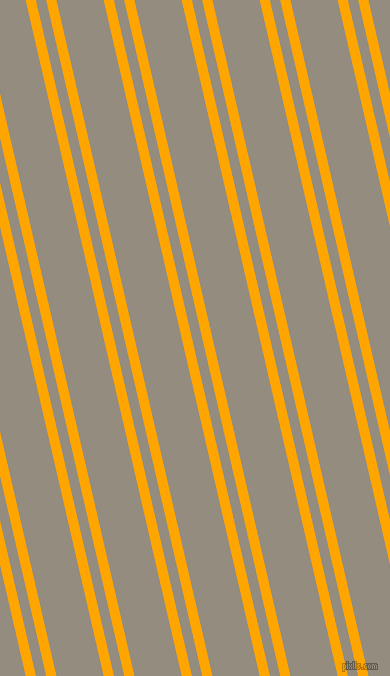 103 degree angle dual stripe line, 10 pixel line width, 10 and 46 pixel line spacing, Orange and Heathered Grey dual two line striped seamless tileable
