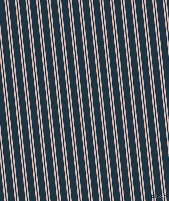 96 degree angle dual stripe line, 3 pixel line width, 2 and 13 pixel line spacing, Oyster Pink and Blue Whale dual two line striped seamless tileable