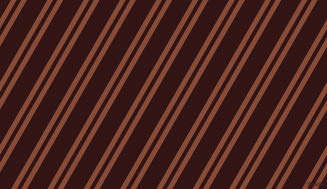 60 degree angle dual stripes line, 10 pixel line width, 8 and 36 pixel line spacing, Paarl and Seal Brown dual two line striped seamless tileable