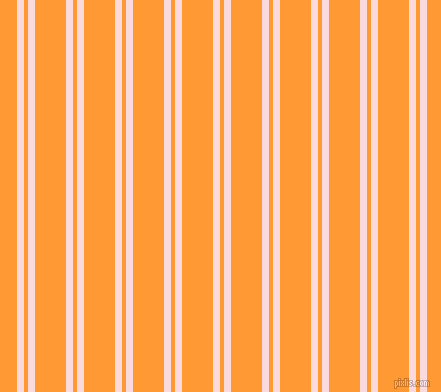 vertical dual lines stripes, 7 pixel lines width, 4 and 31 pixel line spacing, Pale Pink and Neon Carrot dual two line striped seamless tileable