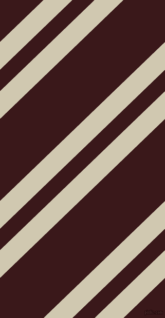 44 degree angle dual striped line, 39 pixel line width, 30 and 115 pixel line spacing, Parchment and Rustic Red dual two line striped seamless tileable