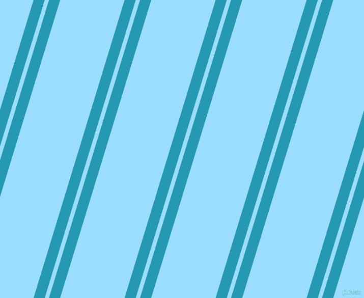 73 degree angle dual striped lines, 21 pixel lines width, 8 and 121 pixel line spacing, Pelorous and Columbia Blue dual two line striped seamless tileable
