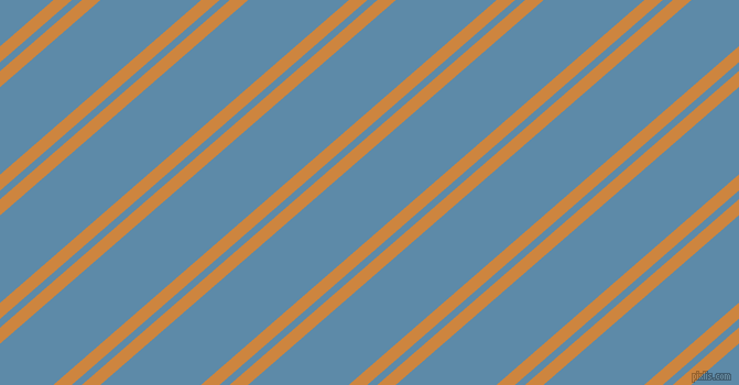 41 degree angle dual striped line, 11 pixel line width, 6 and 60 pixel line spacing, Peru and Air Force Blue dual two line striped seamless tileable